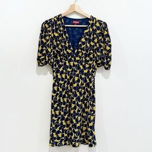 asos mini bodycon dress ASOS Design lace up back cami mini dress in blue floral print-Multi